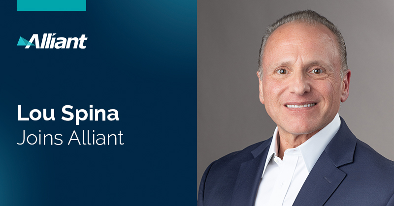 AlliantIns's tweet image. Alliant has hired Lou Spina as Senior Vice President, Alliant Specialty, bolstering the company’s New York-based surety team. Lou brings over 36 years of experience &amp;amp; will service Alliant’s East Coast surety clients. bit.ly/48XjRX3 #AlliantInsurance #Surety