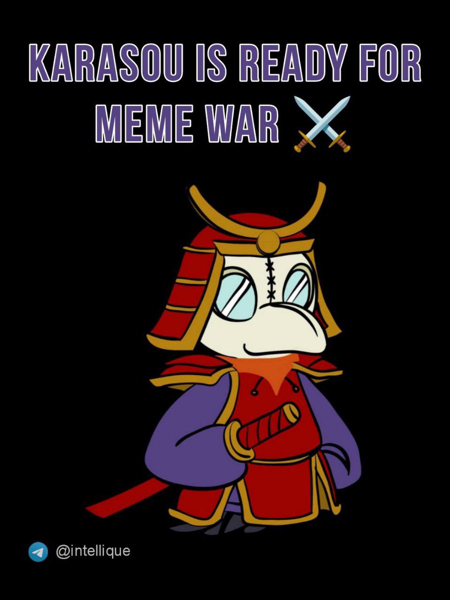 PaulC8050344051's tweet photo. @cryptocom I’m not looking at existing meme coins!! There’s a new player coming to town 👀 Karasou will be the ultimate meme king 👑 the biggest play of 2024 🚀

Launching soon as a fair launch to all 1K MC 🔥🔥

Join in the action:-

https://t.co/pWr6kGWhx8

@intellique_ai https://t.co/0Y8glEUdNJ