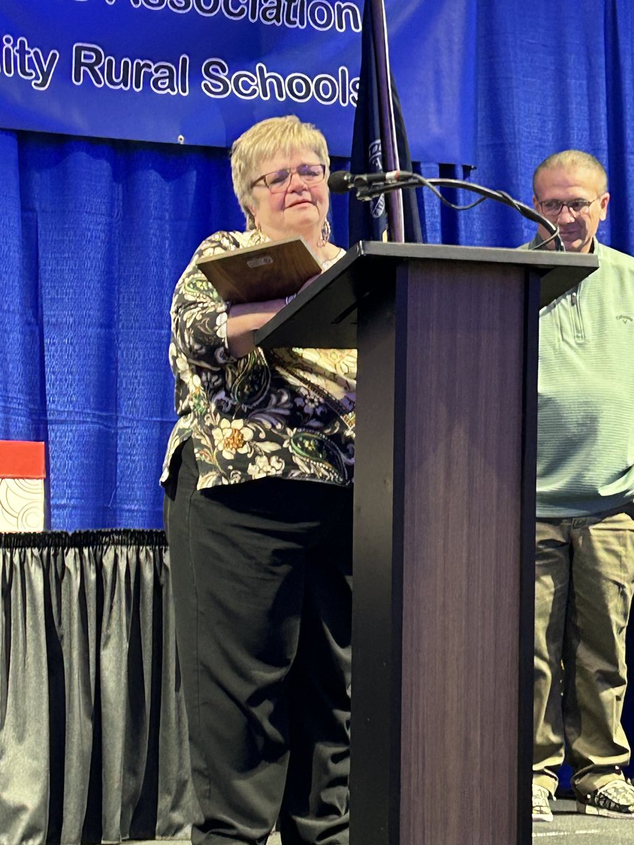 NRCSA congratulates Kim Fuehrer, of East Butler, the recipient of the 2024 NRCSA Outstanding Classified Staff Award. What an awesome recipient!