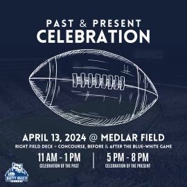 Our team, coaches and lettermen want to meet you at the @HappyValleyUtd Past and Present Celebration at the Blue-White Game! Ticket sales directly benefit our team’s NIL fund. Buy your tickets now before they sell out, see you there!happyvalleyunited.com/products/past-…