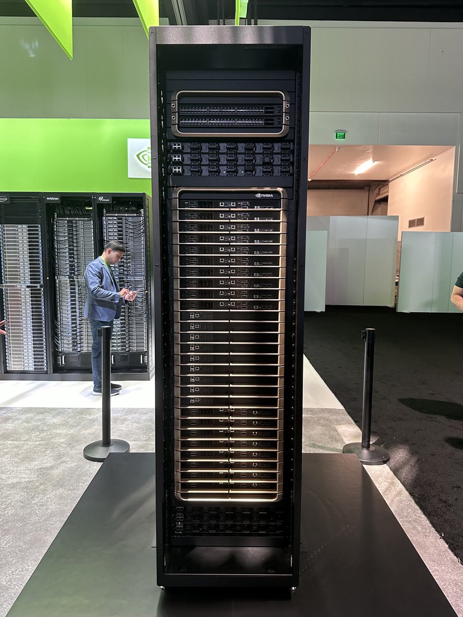 This one rack is 120kW of compute. Let that sink in.