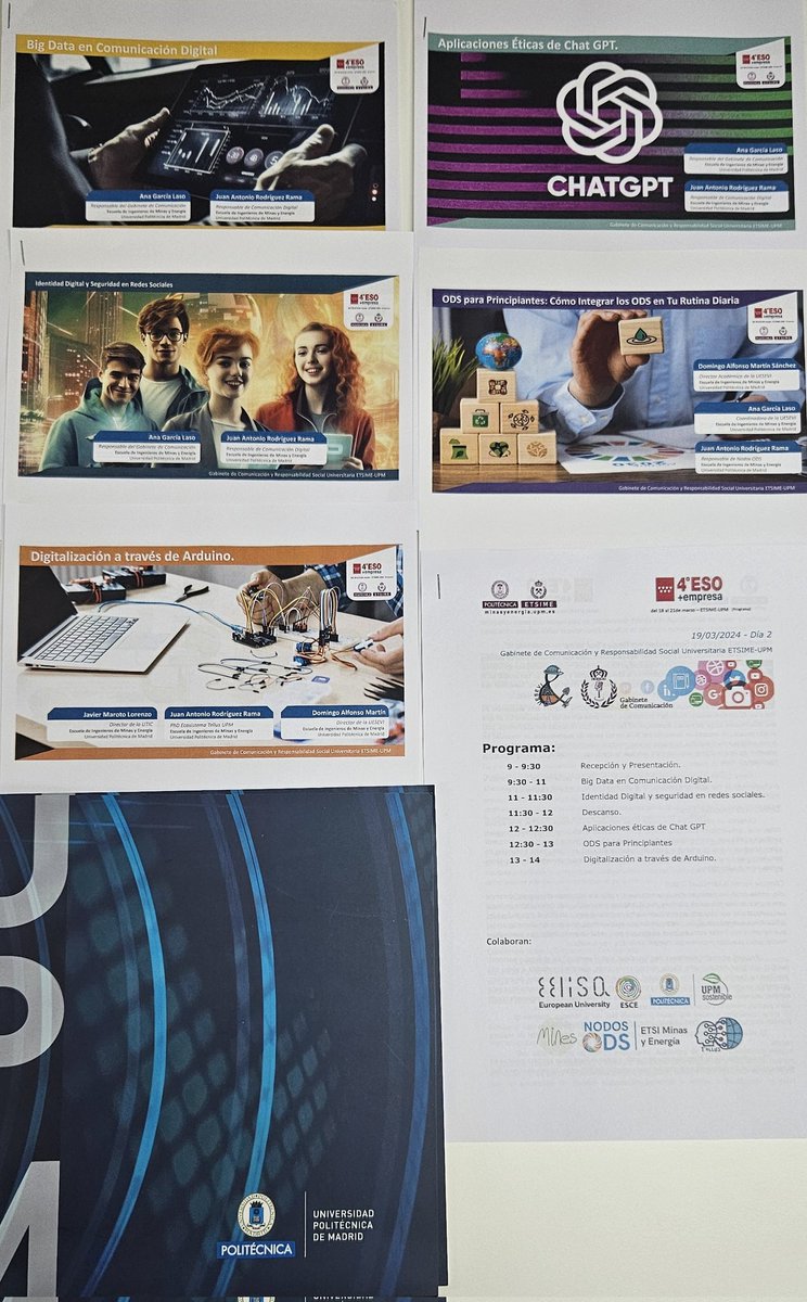 🧑‍🏫Un año +,<a href="/minasenergiaupm/">minasenergiaupm</a> <a href="/La_UPM/">Universidad Politécnica de Madrid</a> participa en el Programa 4º de la ESO y Empresa <a href="/ComunidadMadrid/">Comunidad de Madrid</a>
💡Desde <a href="/UESEVI/">UESEVI UPM</a> y #DIRCOM aportamos nuestro granito de arena al apoyo en la orientación del futuro académico y profesional con varias charlas y talleres☺️
#somosUPM #familiaMinera