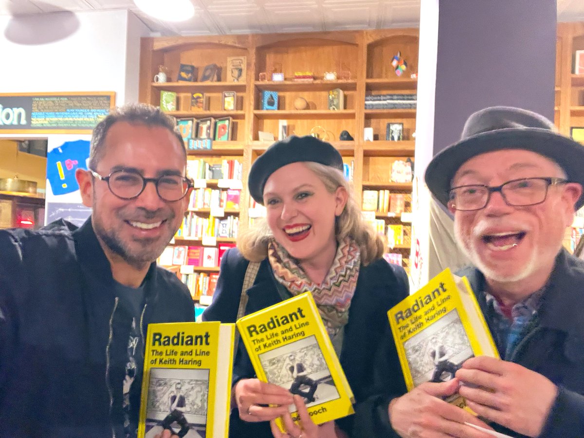 Such a fantastic event with @Powell_DA & Brad Gooch to celebrate RADIANT @Booksmith 💛