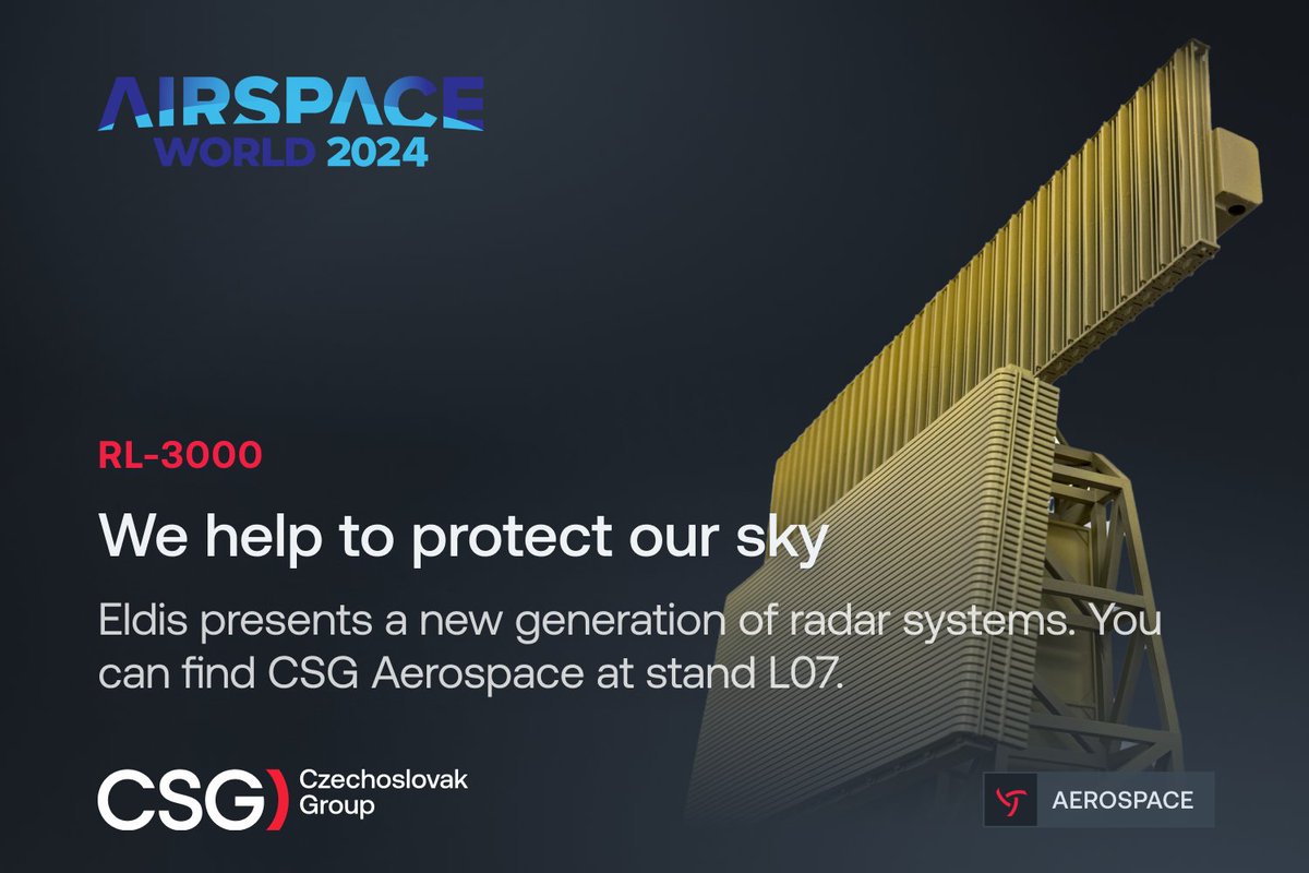 🛩 We help to protect our sky. At the #AirspaceWorld in #Geneva from 19 to 21 March we present our entire range of active radars from our company ELDIS Pardubice on a model of a complete airport.

In addition, ELDIS presents here a new generation of these radar systems, including…