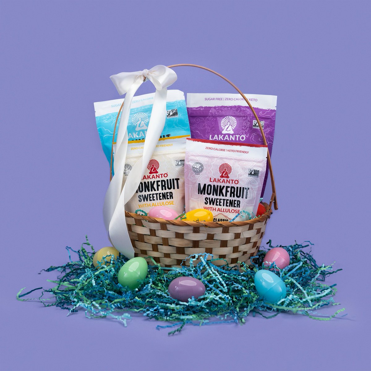 Experience Easter joy with sugar-FREE shipping on all Easter orders $55 or more!🐣

Be the talk of the table with our Better-For-You Bakers Basket!🧑‍🍳
- 1lbs Classic &amp; Golden Monkfruit Allulose Sweetener
- 1lbs Monkfruit Powder Sweetener
- 1lbs Monkfruit Baking Sweetener