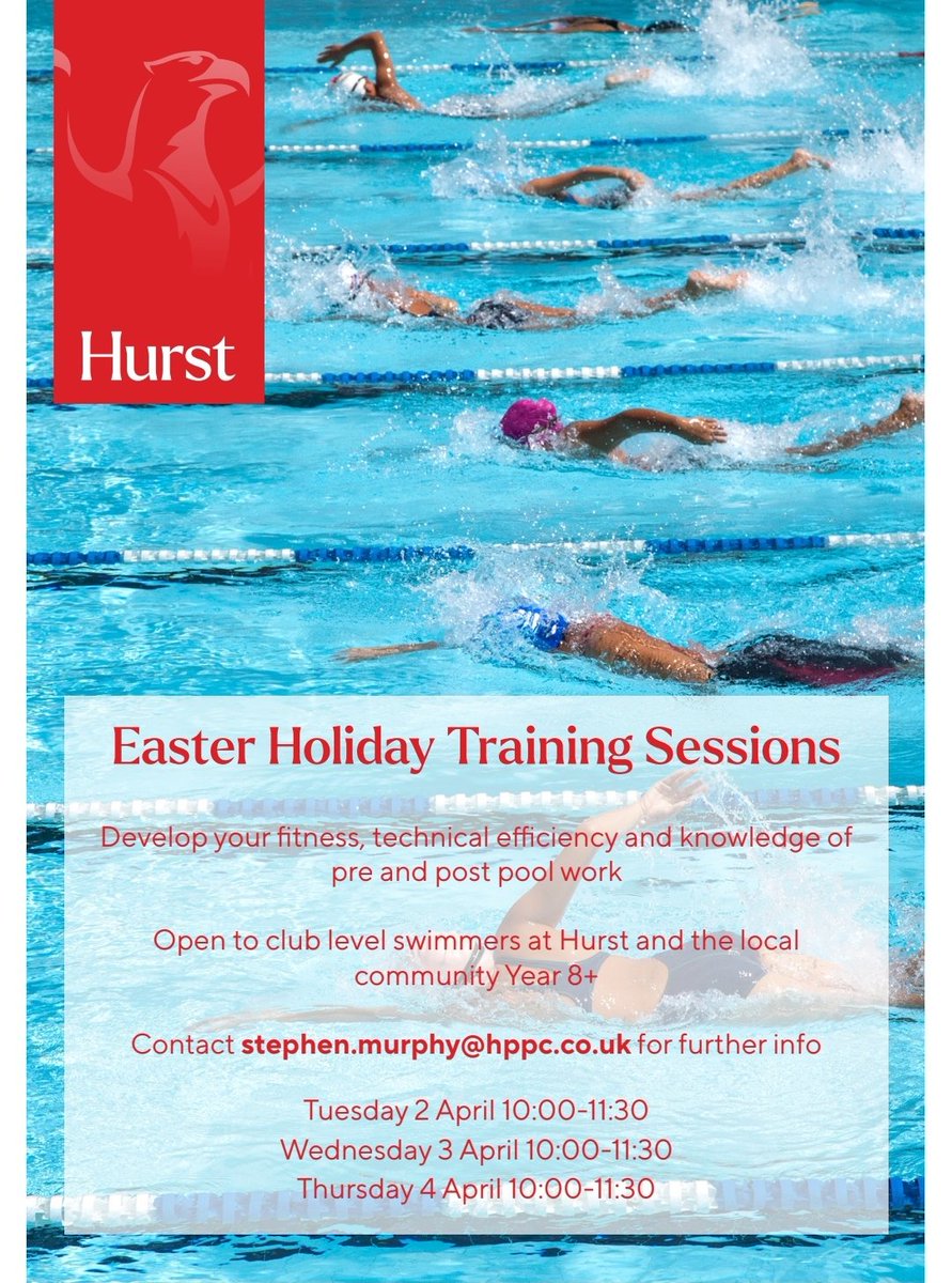 Hurst Swimming (@hurst_swimming) on Twitter photo Hurst Swimming Easter holiday training sessions πββοΈπββοΈπ¦
βͺοΈπ΄ π
#WeAreHurst @Hurst_College <a href="/HurstSport/">Hurst Sport</a> Hurst Swimming Easter holiday training sessions πββοΈπββοΈπ¦
βͺοΈπ΄ π
#WeAreHurst @Hurst_College <a href="/HurstSport/">Hurst Sport</a>