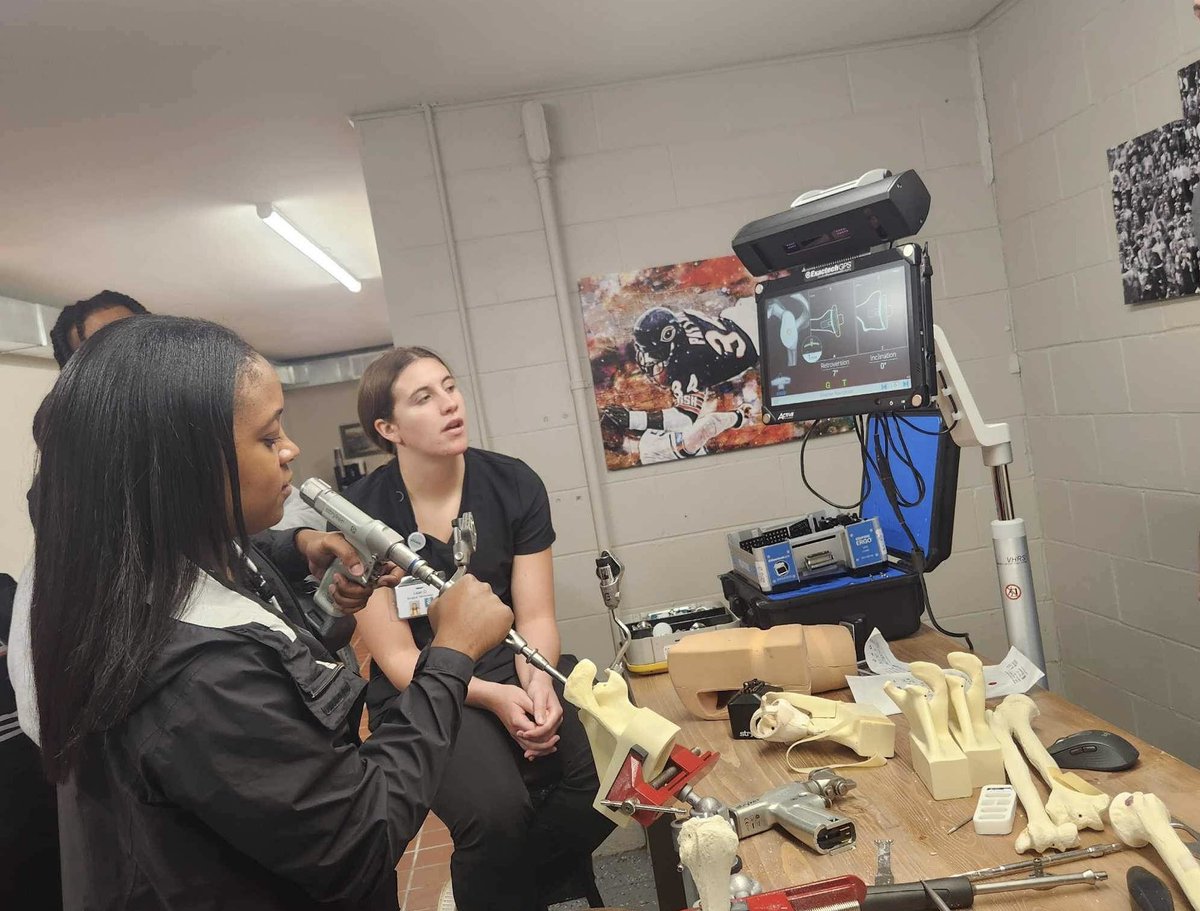WCMedicalLLC's tweet photo. I had the pleasure of hosting the CST students from Ivy Tech for a sawbones workshop at my office. Thank for the opportunity!! https://t.co/7k2pRlV1in