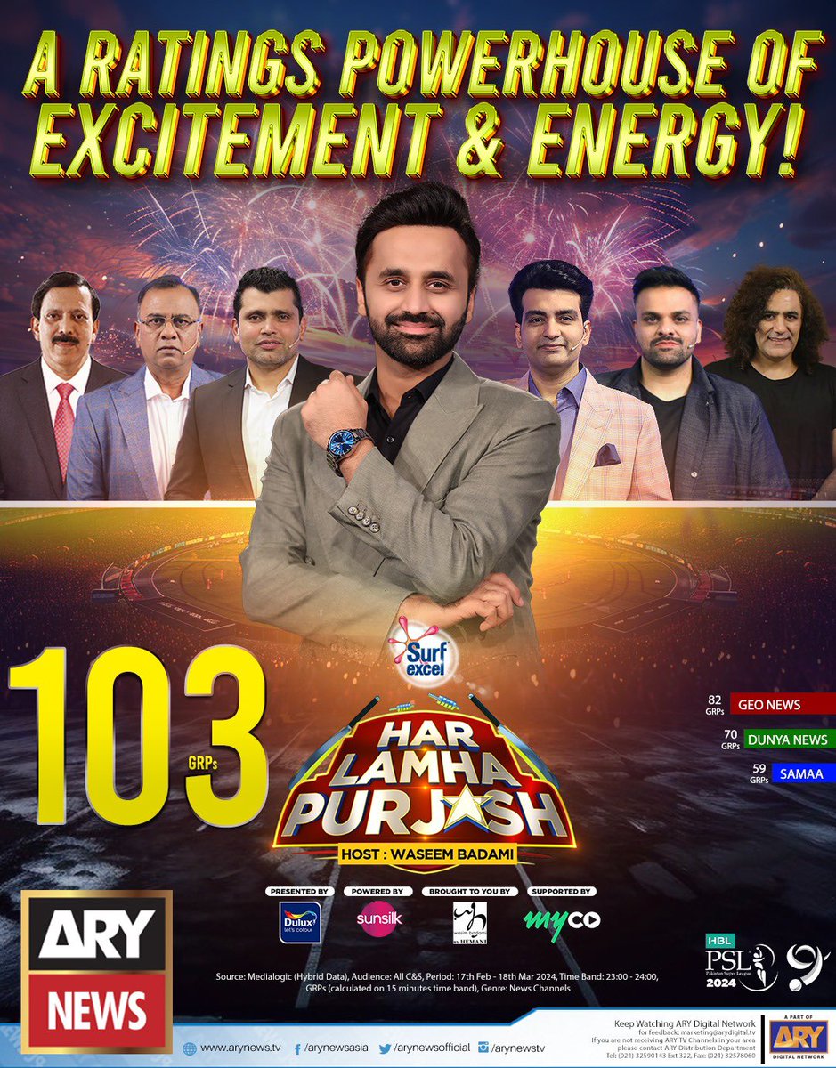 Alhamdullilah #hlp #PSL2024 #HBLPSL2024 @WaseemBadami @ImNajeebH @BasitAOfficial @KamiAkmal23 @Mustafa_Chdry @hashmi_shahid @AmmadYousaf