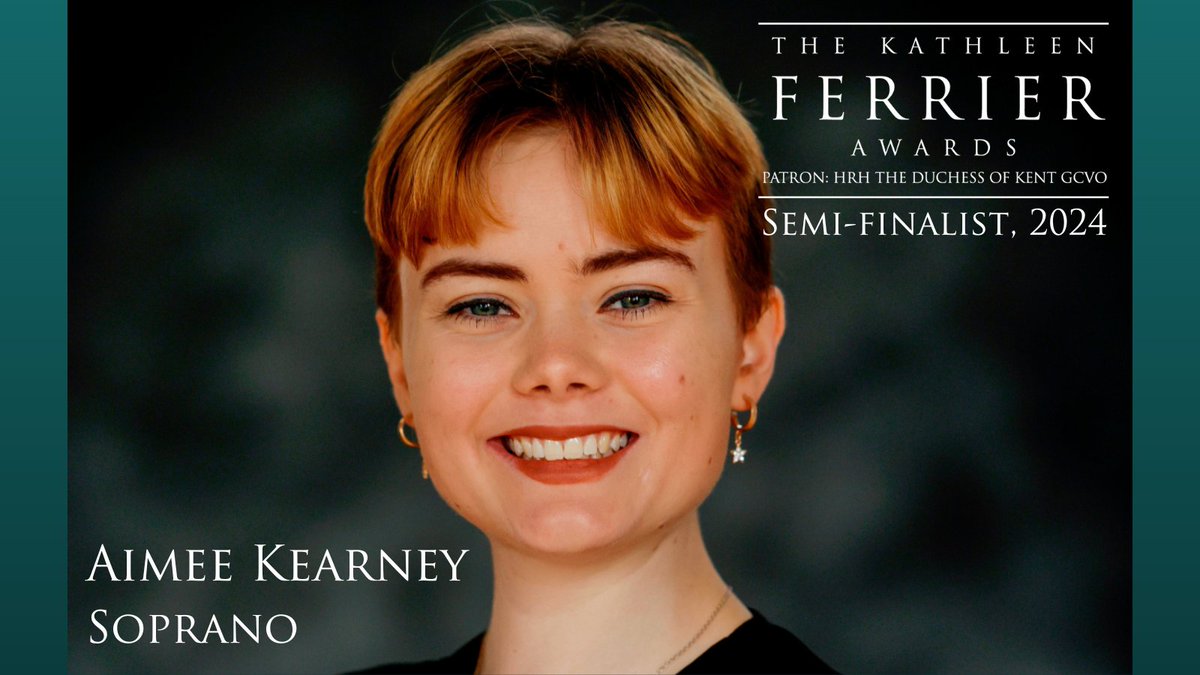 Introducing our 2024 Ferrier Awards semi-finalists. Aimee Kearney is an Irish Soprano who recently graduated with a first-class honours from the Royal Irish Academy of Music. Book your tickets for 24th April direct with @wigmore_hall wigmore-hall.org.uk/whats-on/20240… 1/4