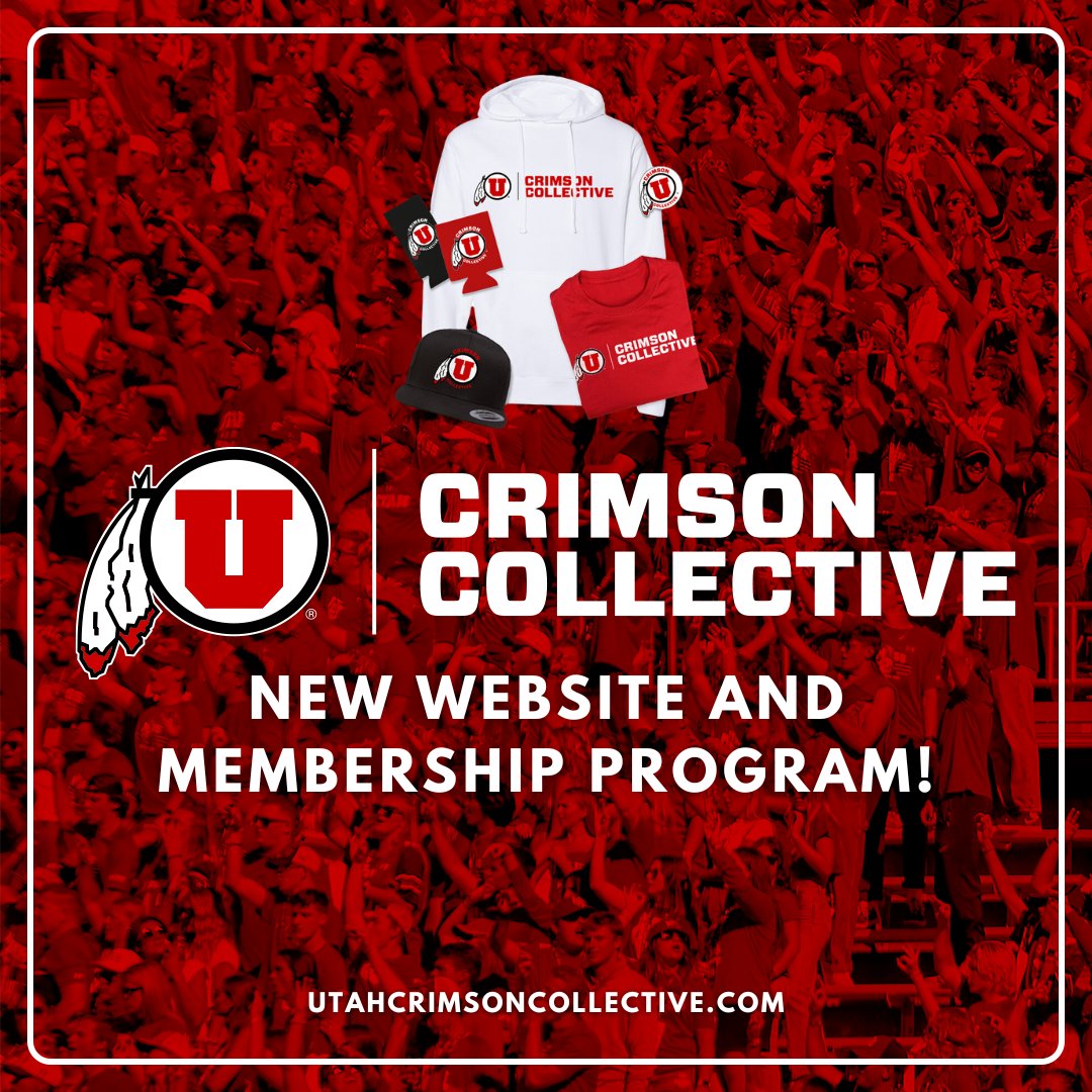 Crimson Collective is thrilled to announce the launch of our NEW website and membership platform! 🔥 Ute fans can now gain exclusive access to content, events, merchandise, and more. 🙌 Show your support today at utahcrimsoncollective.com. #GOUTES! #CrimsonCollective #NIL