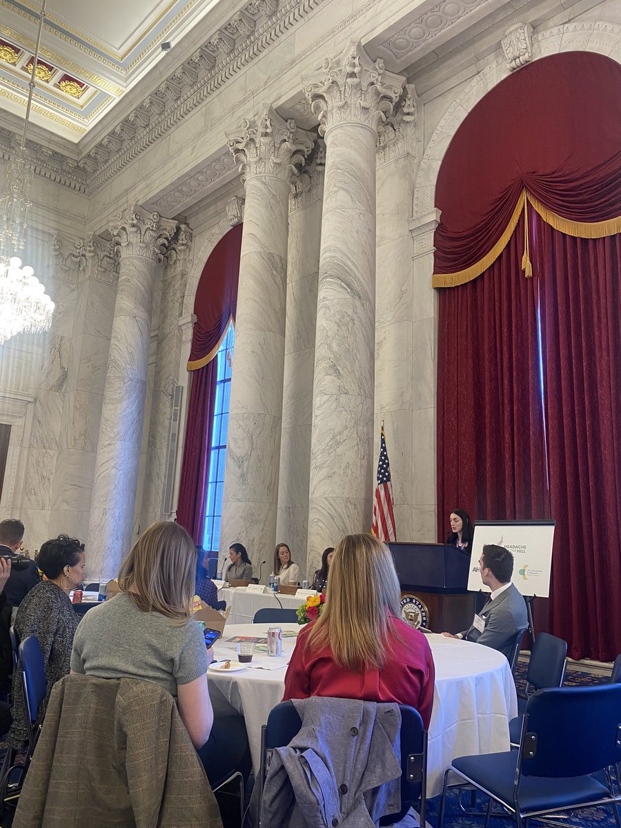 A very moving panel discussion as part of #headacheonthehill on the emotional, medical, and economic burden of #steptherapy. 

Urge your Representatives to cosponsor the Safe Step Act and help improve access to care! <a href="/AHDAorg/">AHDA/THA</a>  #HOH #AANAdvocacy 

aan.quorum.us/campaign/54844/