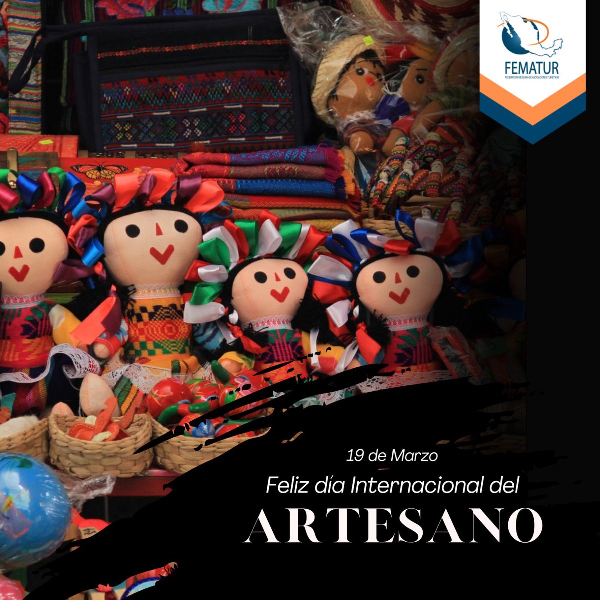 En el día mundial del artesano queremos felicitar a todos los artesanos y artesanas que con su amor por México y sus tradiciones elaboran con el Corazón recuerdos en cada viajero, Muchas felicidades de parte de todo el equipo de @FematurOficial 👏😉 @LaCiudadelamx @SECTUR_mx