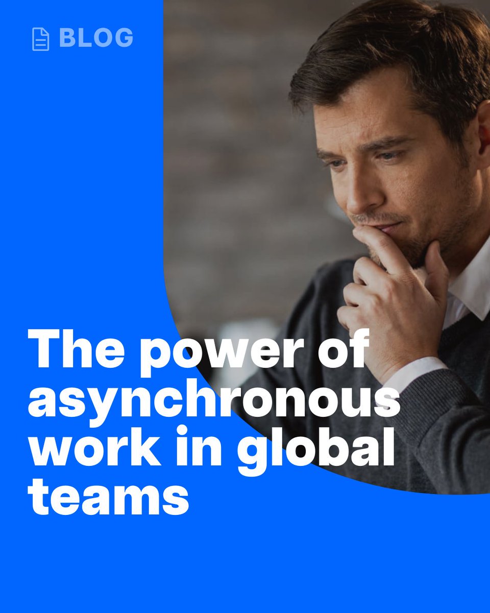 ManageYourTime's tweet image. Breaking the chains of 9 to 5! Asynchronous work is redefining teamwork across time zones, fostering flexibility, and unlocking global talent. hubs.ly/Q02pK1Qg0 Discover how with #AsynchronousWork #GlobalCollaboration #FutureOfWork