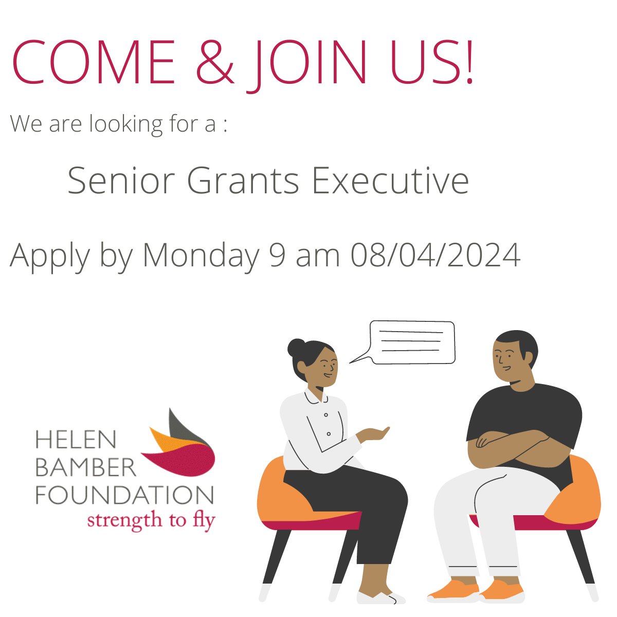 Are you passionate about making a real impact in the world? Join us as Senior Grants Executive and be at the forefront of driving positive change! As a Senior Grants Executive,. If you're ready to elevate your career and make a difference, apply now!ow.ly/Mf3n50QX0sk