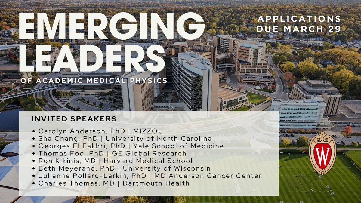 Our Emerging Leaders symposium &amp; workshop brings scholarly-focused, early-career, diverse scientists together with visionary leaders/mentors, who are interested in shaping the future of academic medical physics. Join us 8/21-8/23. 
🔗 bit.ly/3Vv34Yx