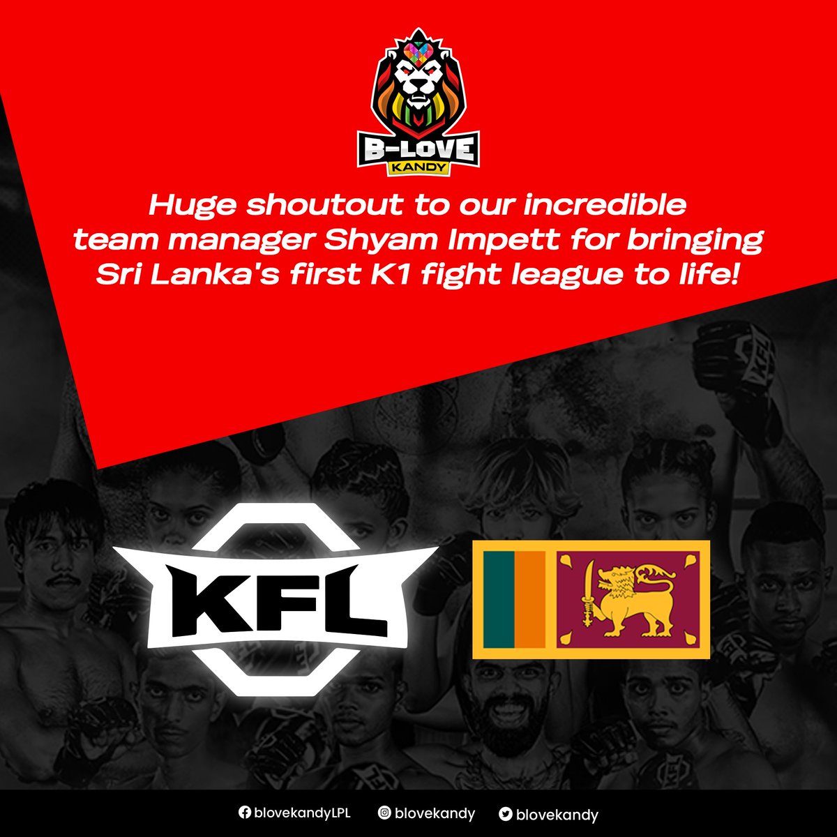 Sri Lanka's first K1 fight league is HERE! Get ready for an explosive new era of combat sports. Huge congrats to our team manager Shyam Impett for making history! #KFL #K1SriLanka #MakingHistory #K1Hype