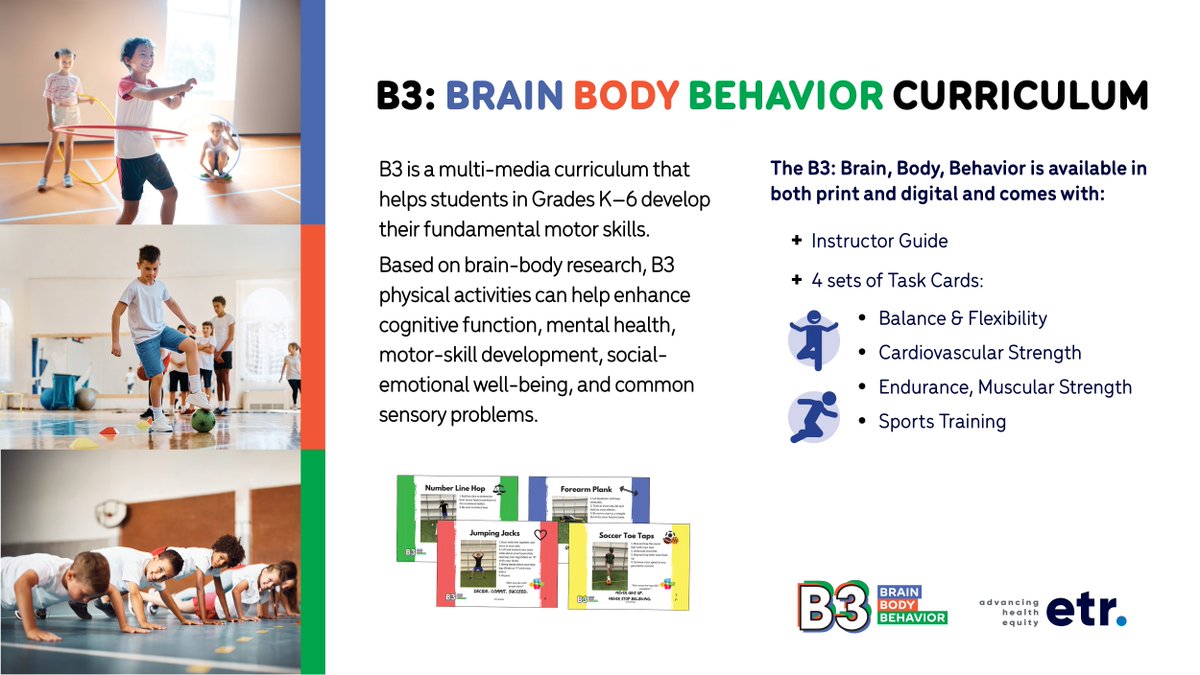 Didn't make it to the #SHAPECleveland convention but still want to be a #B3liever of the B3: Brain, Body, Behavior physical activity curriculum? You can learn more and try out four free activities from B3 with your students today! Download now at hubs.la/Q02pZPv40