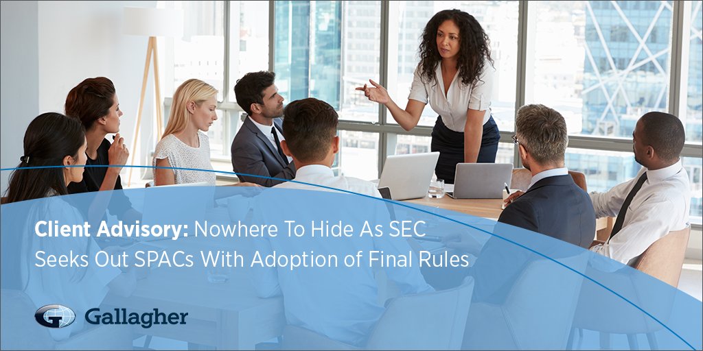 SEC Final Rules for SPACs Have Arrived After Two Years in the Making! To learn more about these final rules click on the link below.⬇️ bit.ly/4ajJX7F #SPACs #ExecutiveandFinancialRisk #Insurance