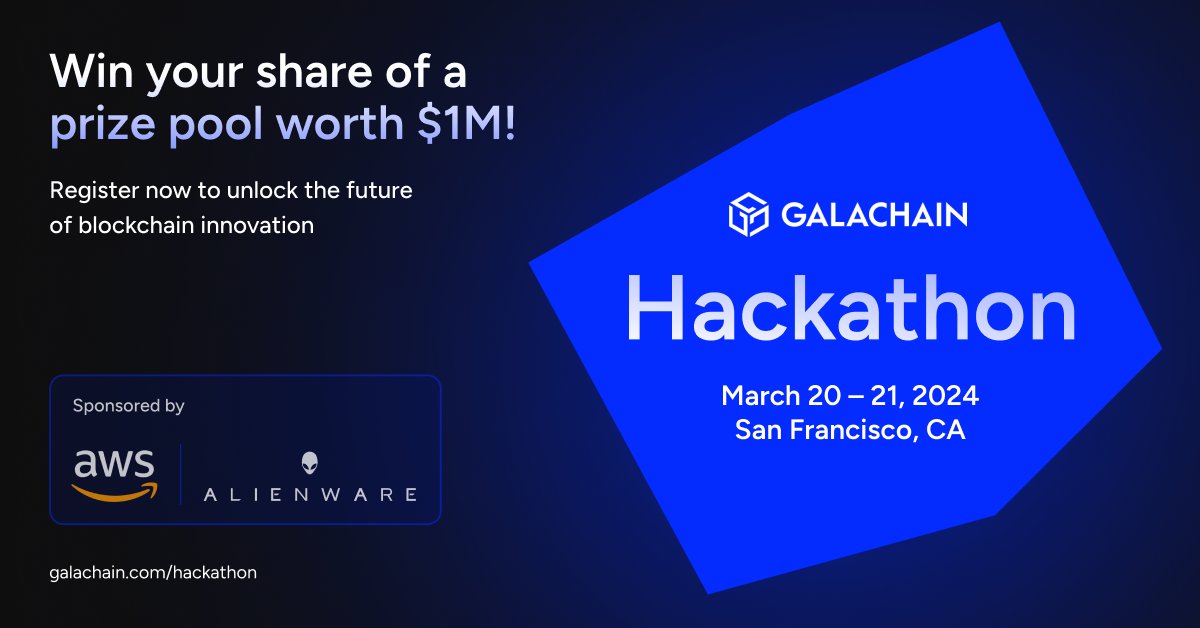 Official_GDC's tweet photo. Sponsored: Have you signed up for the @GoGalaGames #GalaChain Hackathon yet? It kicks off TOMORROW with awesome prizes. Register here before it's too late. https://t.co/Nl7Mtf8Mvo https://t.co/2hps9lTIfw