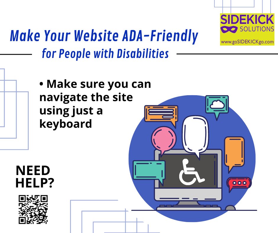 If accessible site design or tools are not prioritized, it could be challenging for anyone visiting your website. #accessiblewebsites  #ADAcompliantwebsites