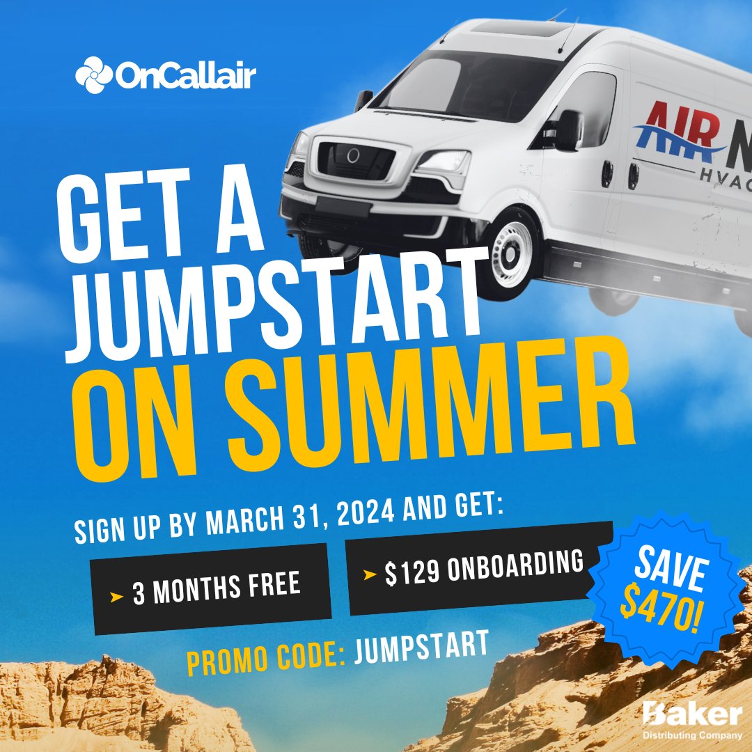 Get ahead of summer with OnCall Air: Boost sales, slash quote times, and reclaim valuable hours. Book your demo now and save over $470! 👉 oca.oncallair.com/jumpstart/sm/d…
#OnCallAir #SummerEfficiency #HVAC