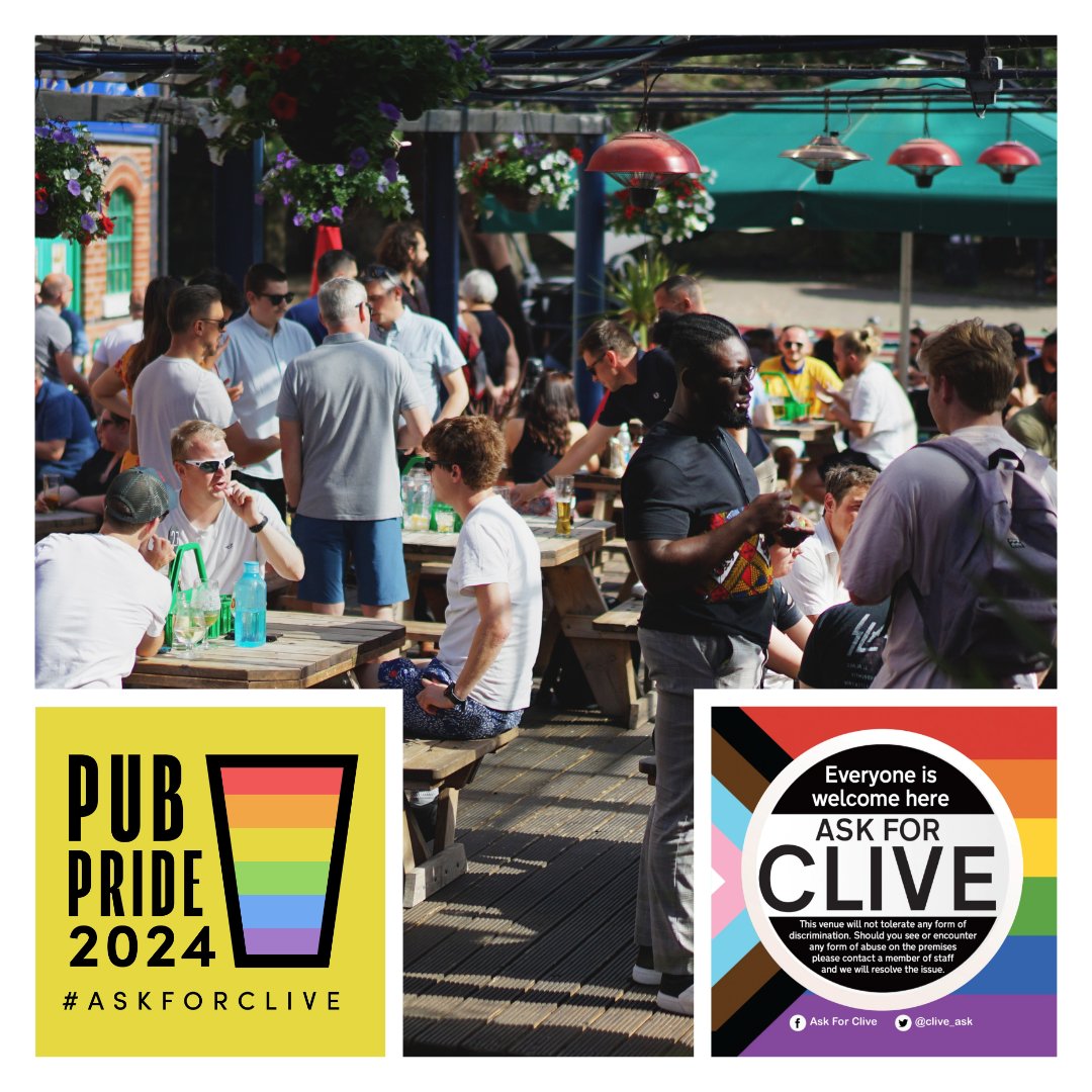 🏳️‍🌈 Pub Pride registration is now open! #PubPride2024 will take place in venues across the UK on 31 May to 2 June. Pubs have until 21 April to register. 👉 Register for Pub Pride here: ow.ly/EwjK50QWZP9 📷 @totalcurtis