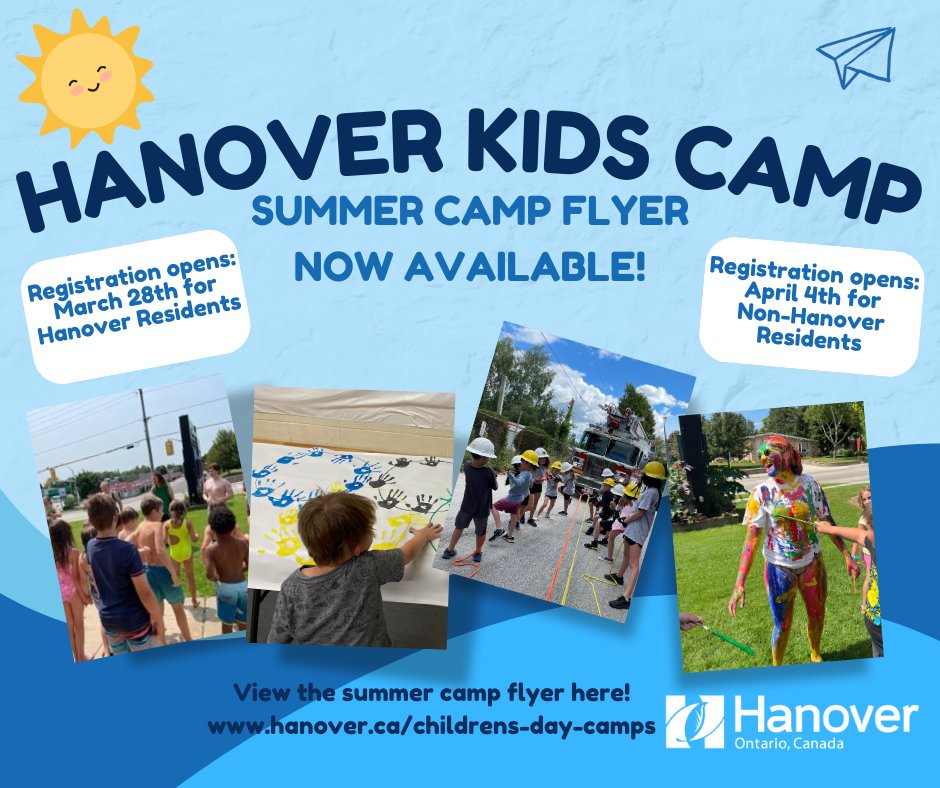 TownofHanover's tweet photo. Exciting News!  Our Children’s Day Camp info is now available! Join us for a summer full of fun, learning and adventure!  Registration opens March 28th for Hanover residents and April 4th for Non-Hanover residents. 
Visit https://t.co/aCc8QP5Sxp for more info! https://t.co/XZVb2q43T4