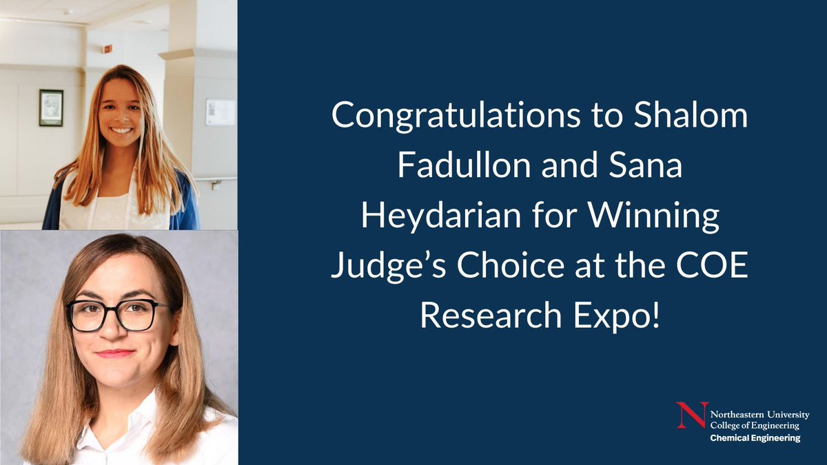 Congratulations to Shalom Fadullon (@shalomfad) and Sana Heydarian for winning the Judge's Choice Award at the Spring COE Research Expo! Read more here: buff.ly/49X3dZ2