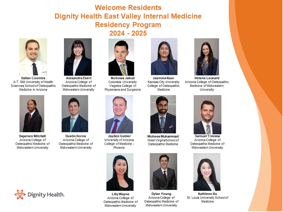 DHEastValleyGME's tweet photo. We are excited to welcome the Internal Medicine Residents 2024-2025!  

#match2024 #matchday #internalmedicine #dheastvalleygme https://t.co/dgww3BOucV