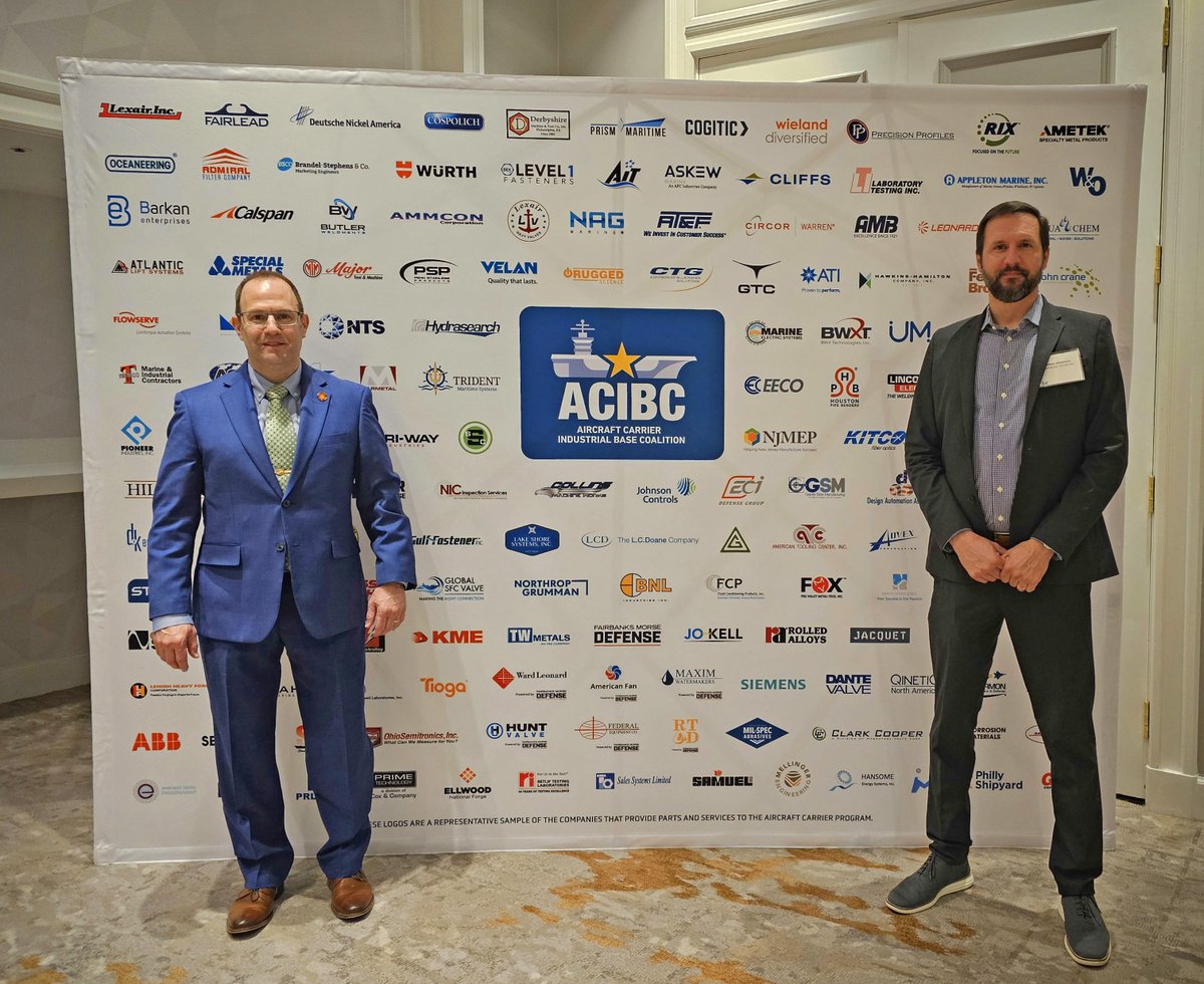 It’s always an honor to spend the week at the ACIBC representing the U.S. Navy Aircraft Carrier Industrial Base in Washington DC. Will Albenesius and Jonathan Faia are representing LTI and our support in mission-critical material testing for the Navy. #ACIBCActionDays