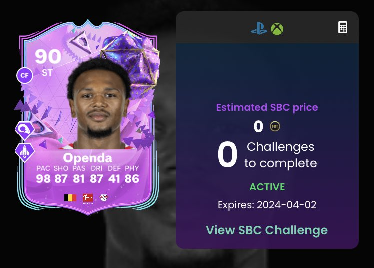 Okay boys, are we doing this SBC? 5🌟 weak foot with some pretty nice traits. I am tempted 🤔