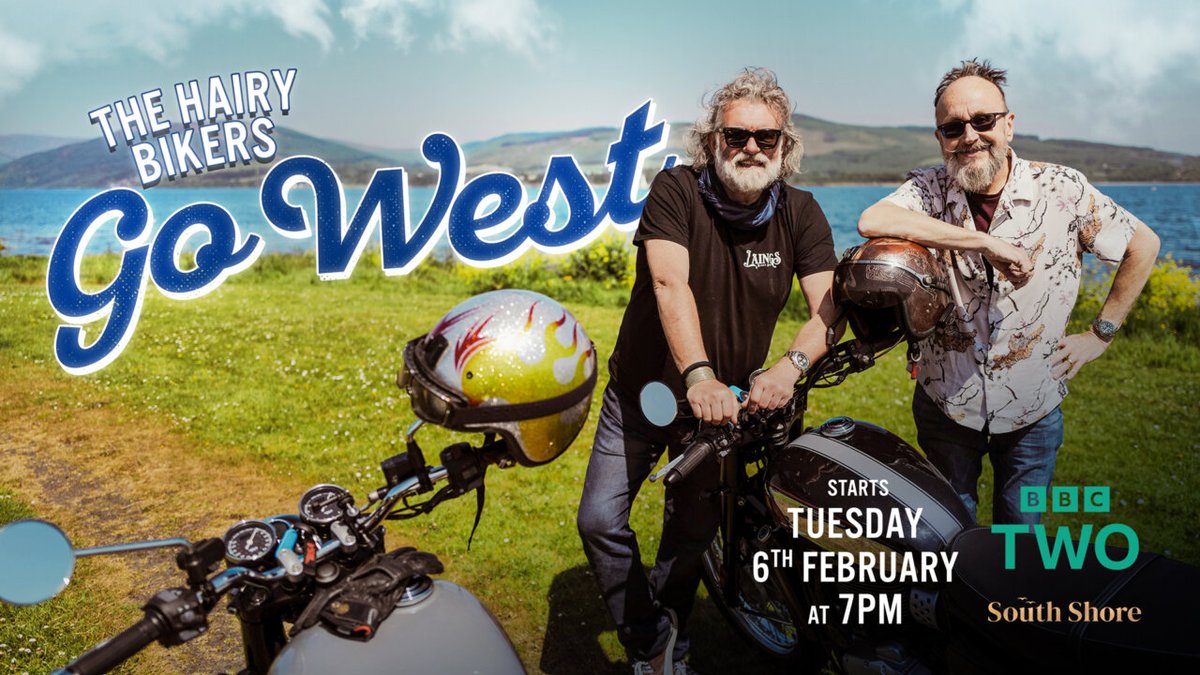 Tonight is the final episode of @HairyBikers Go West, showcasing Devon and Dorset. Be sure to tune in for glimpses of the #SouthWest660, fabulous producers and restaurants and of course the late Dave Myers 💔. #hairybikers #hairybikersgowest #devon #dorset