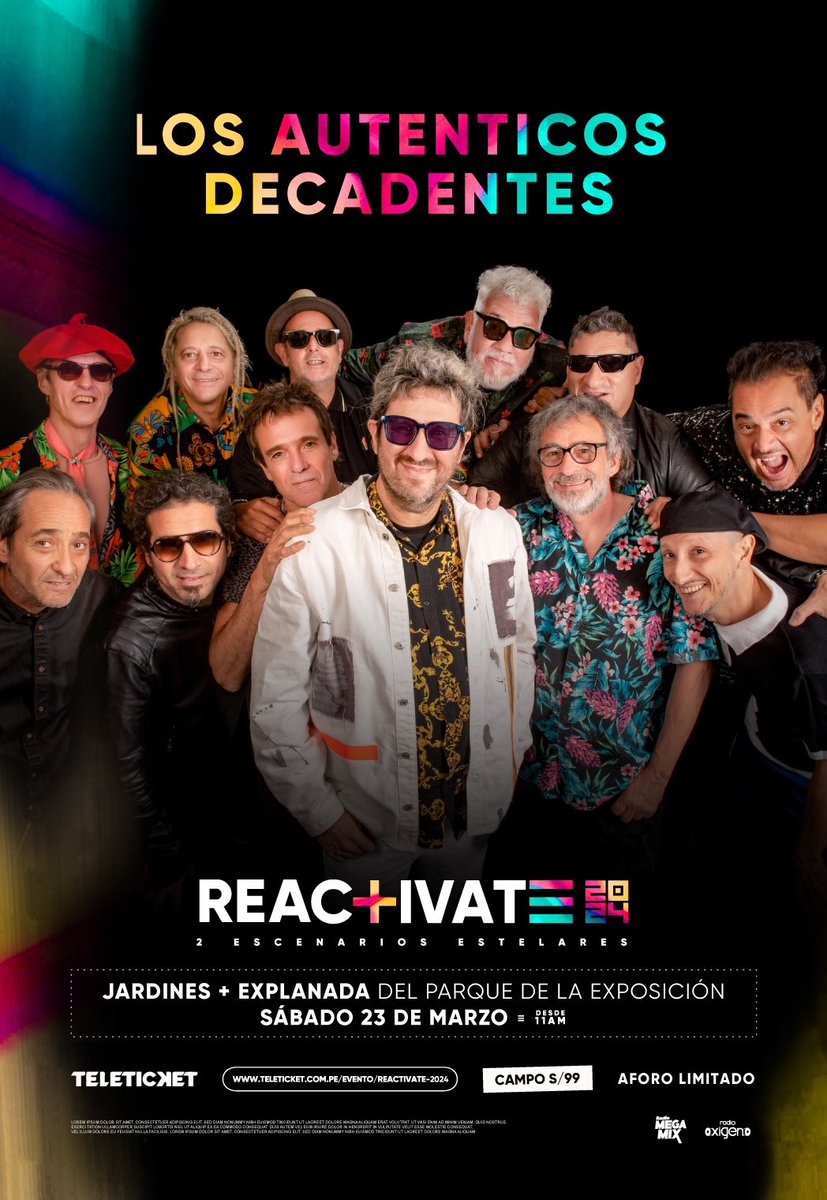 Perú allá vamos 🚀 Los esperamos a todos este sábado 23 en el Festival Reactivate 🔥 Link de venta disponible en nuestro sitio web, link en bio 🔗