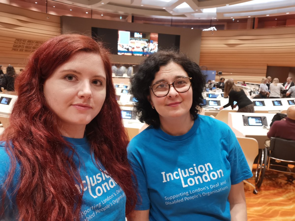 Heading back to UK from #CRDP23. Grateful for all support in person + online. Disappointed but not surprised by Govt's lack of progress on UNCRDP. Keen for UK to follow UN's stark findings + recommendations on our rights including dialogue with Deaf/Disabled ppl #DefendOurRights