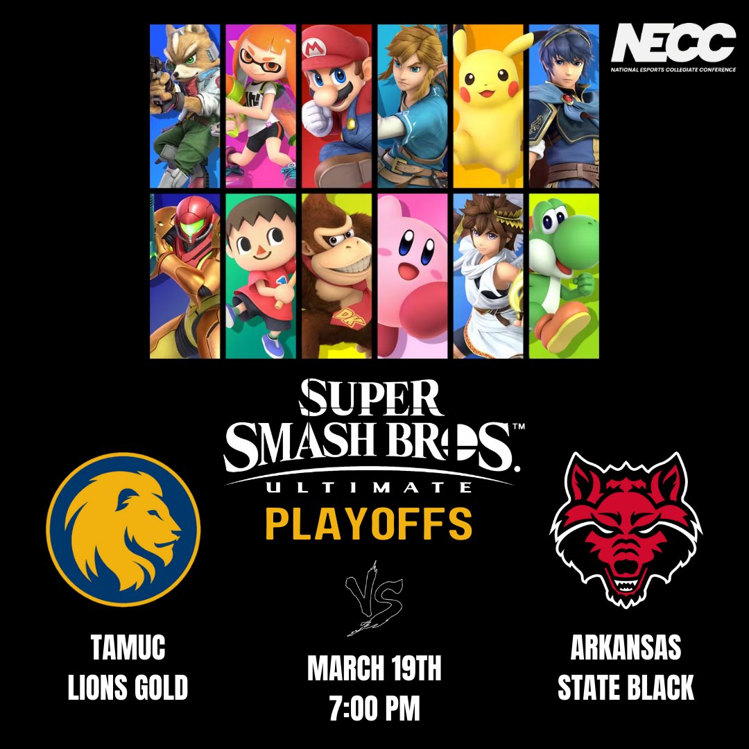 Smash Gold is playing in the <a href="/neccgames/">NECC</a> playoffs starting tonight! Join us in the discord if you want to help cheer them on!