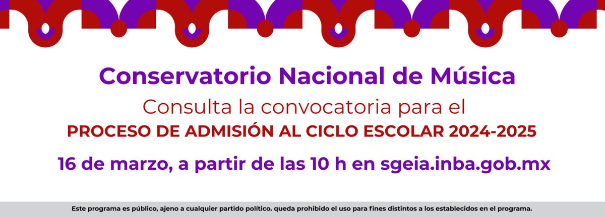mtra_navarrete's tweet photo. ⚠️ A T E N C I Ó N ⚠️
La #convocatoria de ingreso al @ConservatorioMX ya se puede consultar en el sitio https://t.co/mEqfSAnIQS ingresando a la liga https://t.co/njFssBhSzc 
Revisa las bases y se parte de esta grandiosa institución musical. 👇🏼 https://t.co/wkxBGhKLhE