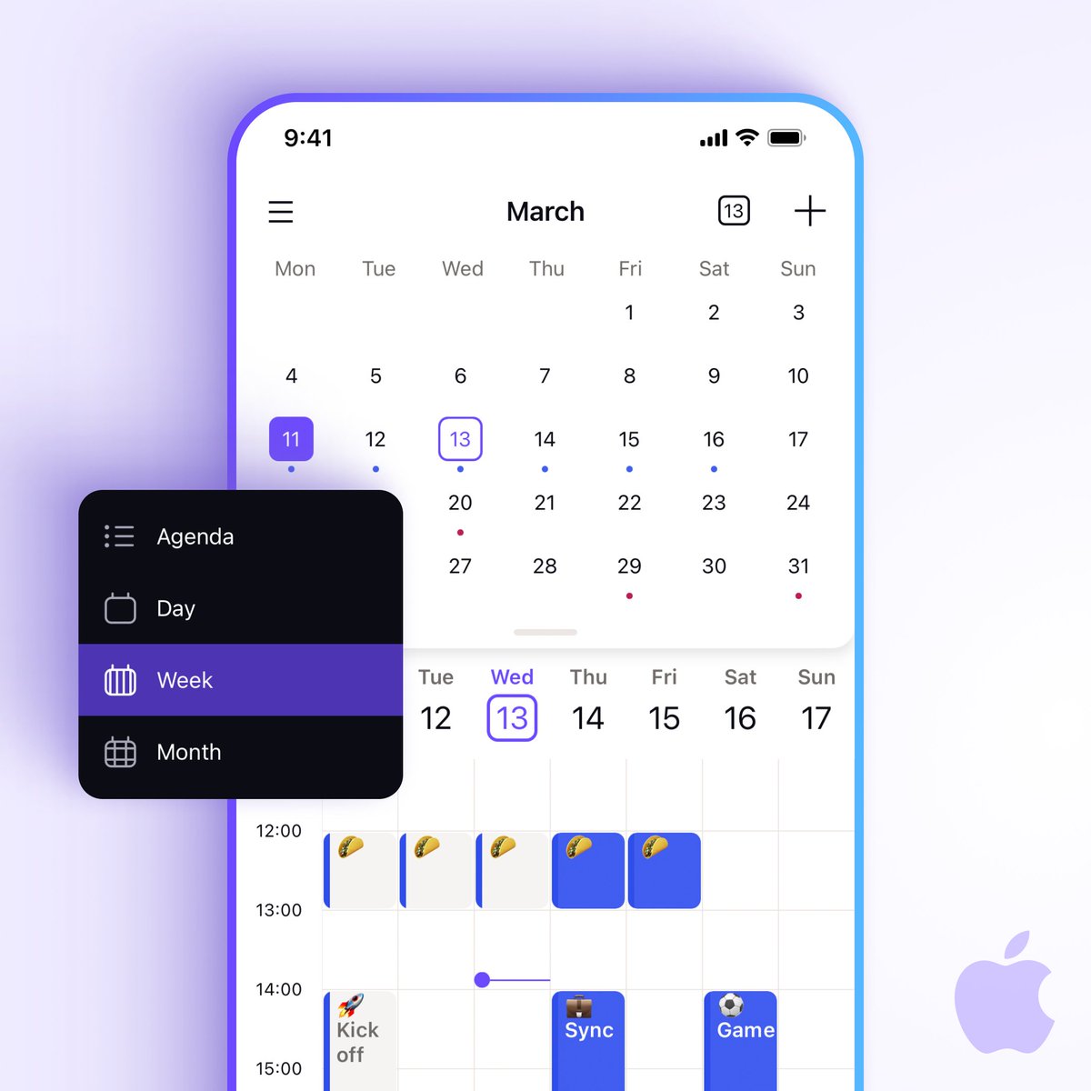 🗓️ New week, new feature! Week view is now available in #ProtonCalendar for #iOS. Now you can see your week at a glance and plan your time more efficiently by choosing between agenda, day, week, and month views. ➡️ If you haven’t already, download Proton Calendar for iOS here:…