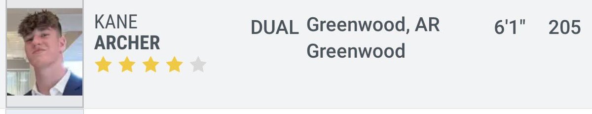 Grateful for the Rivals 4 ⭐️rating. @Rivals @ArRecruitingGuy @SBLiveARK @ArkansasRivals @OtisKirk23 @GWDFootball @ChoateMason @DanFair88 @J_ChristensenQB @ARPrepSports @barclayalmanac @tim_radio @GreenwoodFball