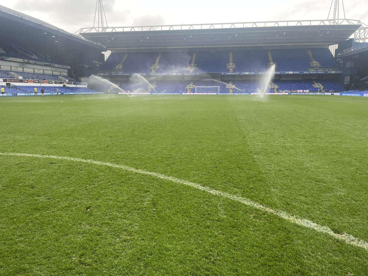 Day 2 #GroundsWeek 
More mowing today to keep on top of spring growth. Higher soil temperatures than normal for the time of year is encouraging growth and recovery . 
Great to see our #itfc U21’s v Bournemouth at the stadium today