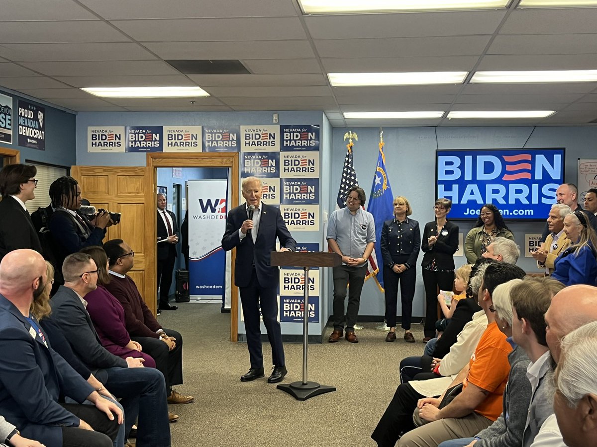 .@JoeBiden in Washoe County, Nevada: “This county and this state is really, really, really, critical.”