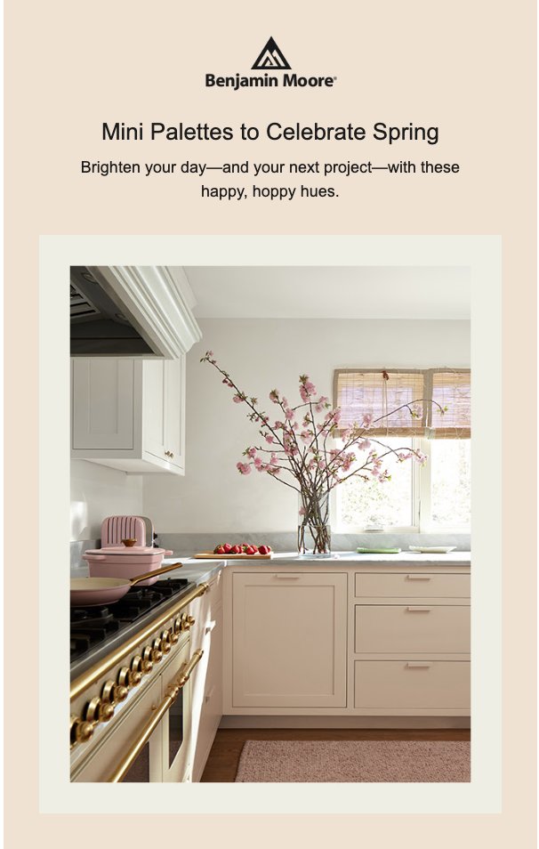 SBPaintDepot's tweet photo. Choose from these spring colors to decorate your home or office! Take advantage of our BOGO offers today! Visit our Goleta store today! #colorpalettes #benjaminmoore #bogo https://t.co/VLQAzScLS4