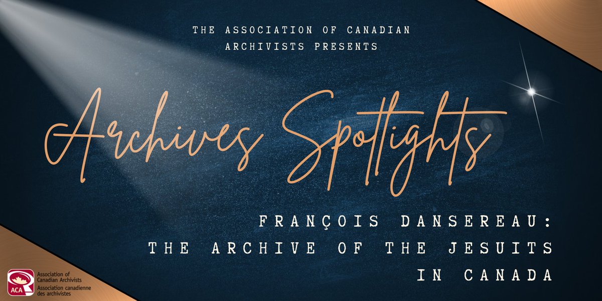 The spotlight on religious archives continues! Our next interviewee is François Dansereau, director at The Archive of the Jesuits in Canada. Check out the blog for our conversation with François about the rich and complex histories in religious archives: archivists.ca/Blog/13331701