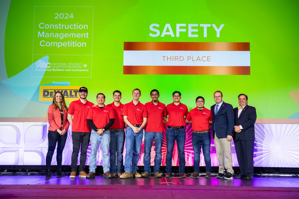 FresnoStateLCOE's tweet photo. Our students have done it again! 🏆 They won 2nd place Overall, and placed 1st in the Project Management and 3rd in the Safety Categories at the 2024 Construction Management Competition at the Associated Builders and Contractors Convention.🥳🐾Read more at https://t.co/4O6UDmoklI https://t.co/oZd6SxXwaA
