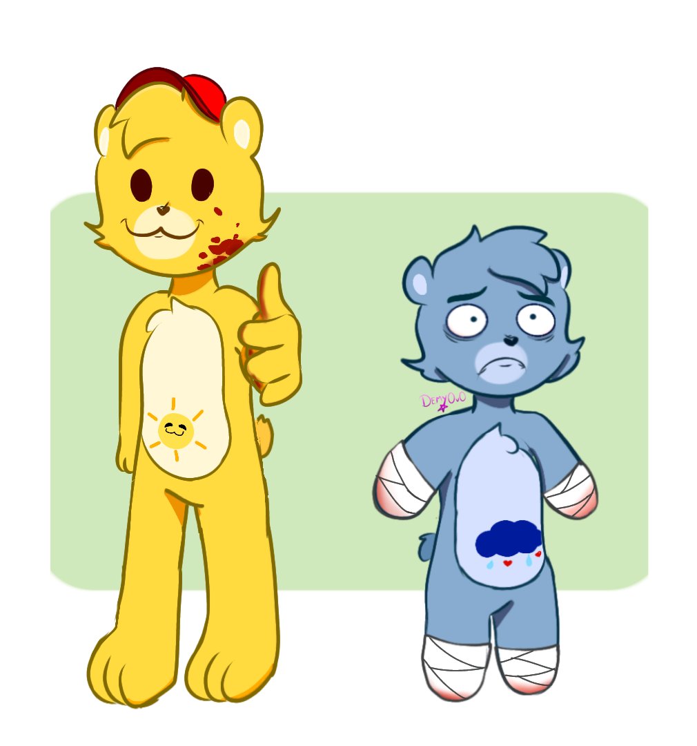 Des-Care, necesito más de estos. 
 
#funshinexgrumpy #grumpyxfunshine #carebearsfandom #descare #xd #funshinebear #grumpybear #carebears #fanart #nomefunen