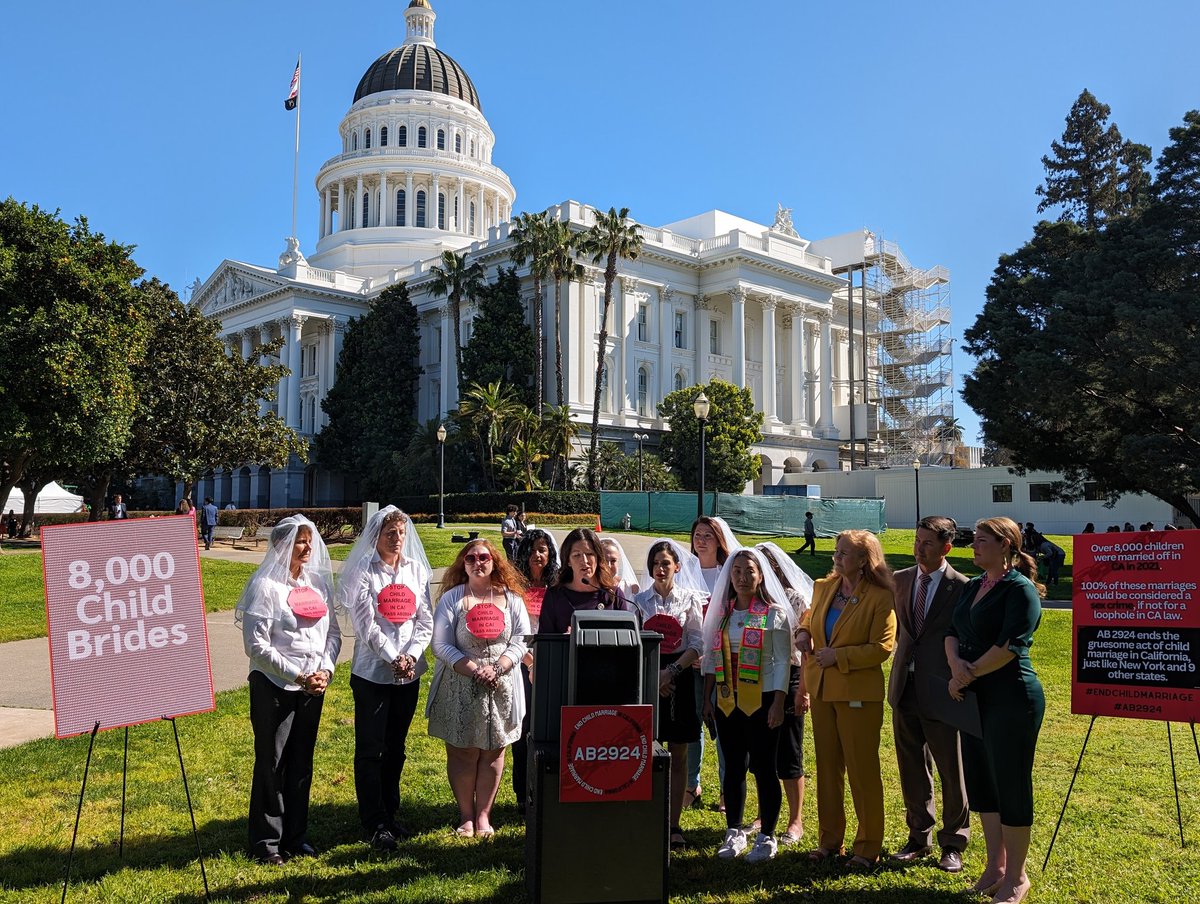 The Secular Student Alliance is proud to be in coalition with @UnchainedAtLast and @AmericanAtheist lobbying today to end child marriage in California.