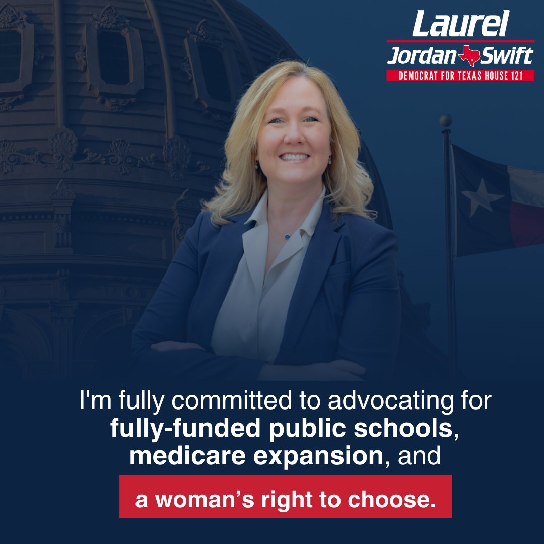 Friends, HD121 is a prime pick-up opportunity for Democrats in Texas. As your Democratic Nominee, I'm prepared to tirelessly fight for the families of HD121 and all Texans. Can you pitch in $10 now to help us start off strong? secure.actblue.com/donate/laurel-…