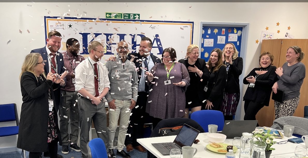 Our incredible governors when they found out the great news following our @Ofstednews visit! #outstanding #governors @AcceleratingLRN @MeganChelseaMo3 @d_khpa @KhpaF @KHPA_MrsIreland @khpa_h @George_Mullan1 @DRETnews