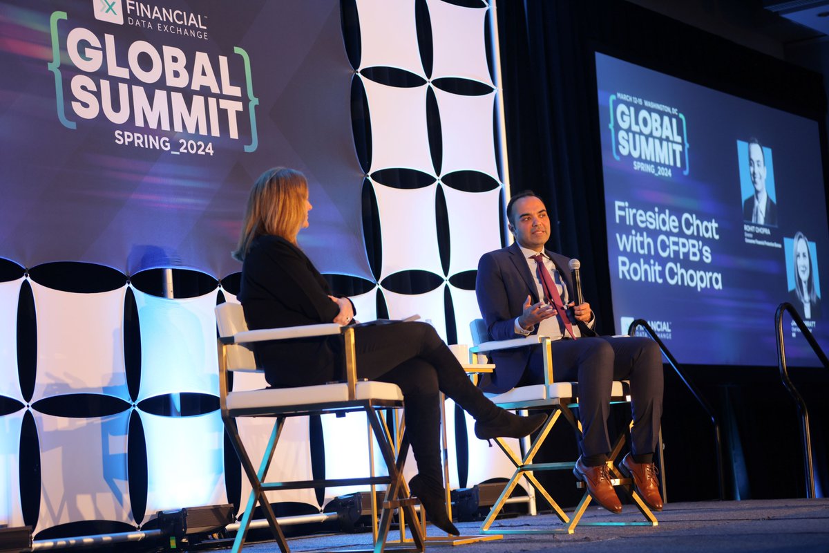 JUST RELEASED ▶: Catch the complete address by the @CFPB's Director Chopra, along with an engaging fireside conversation featuring @mX's Jane Barratt from the #FDXGlobalSummit held in DC last week. WATCH NOW: bit.ly/3VoKcu8 #FDXAPI