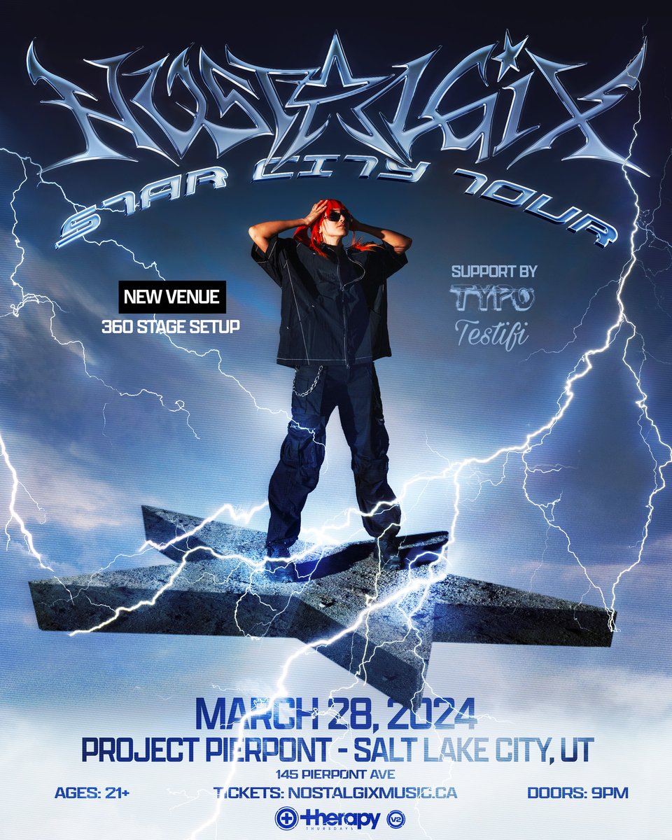 TONIGHT: Therapy Thursdays is at Project Pierpoint and we are diving into the Star City Tour vibe with <a href="/nostalgixmusic/">☆ Nostalgix ☆</a> and a 360 stage setup!