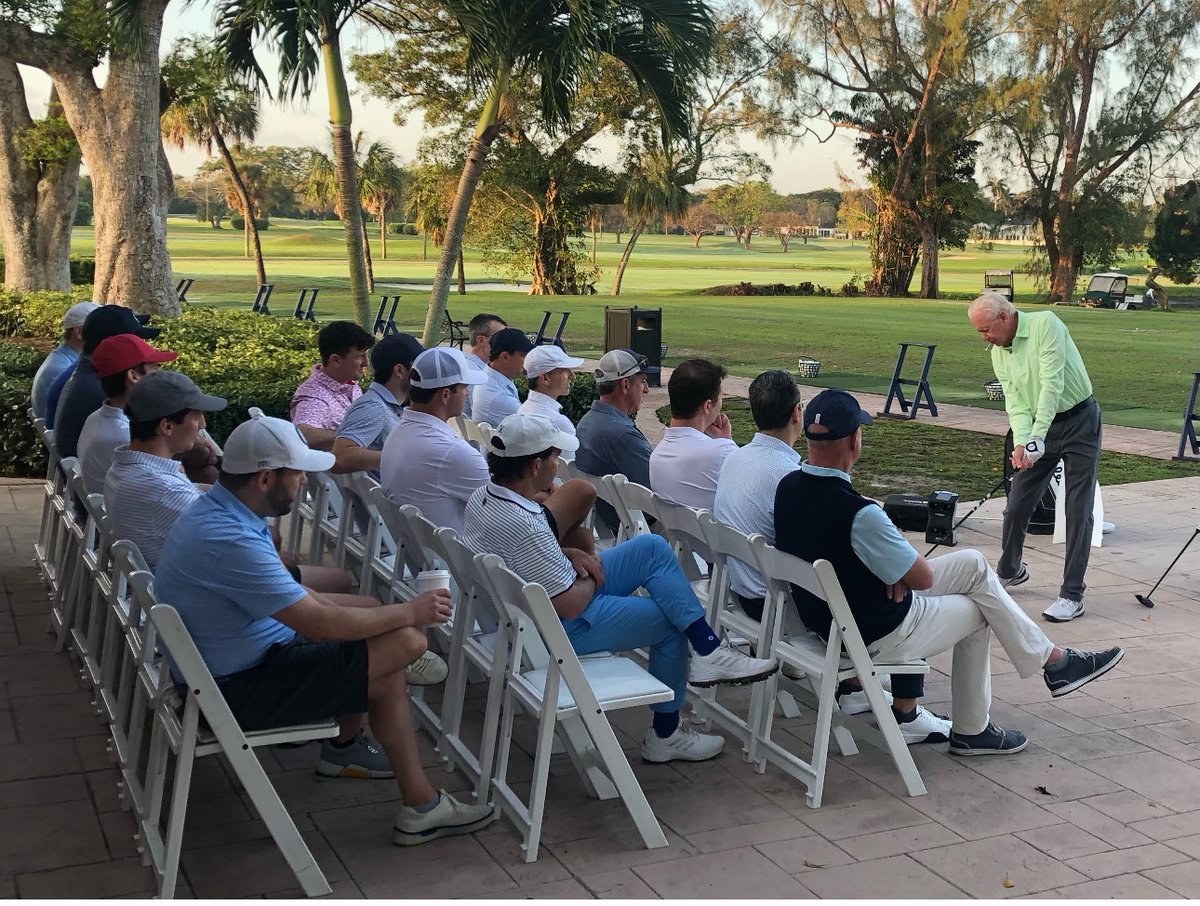 Clinic for the Jeffries group out of NYC ⁦@BiltmoreHotel⁩ ⁦@sqairz⁩ ⁦@gregnormanstyle⁩ ⁦@Titleist⁩ ⁦@ForesightSports⁩ ⁦@BushnellGolf⁩ #golf #golfinstruction ⁦@GolfDigest⁩ ⁦@GOLFPASS⁩ #xfactor #1golfschool